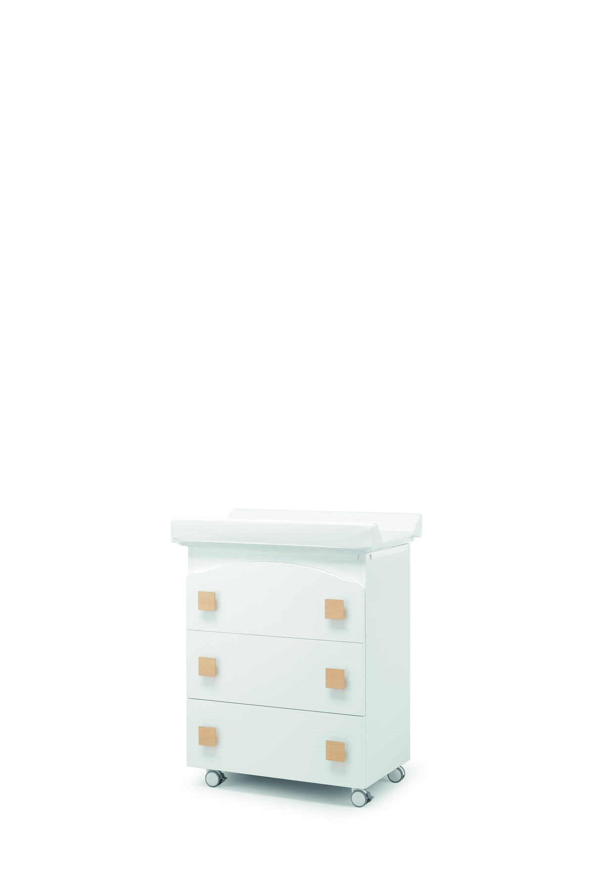 Vera babybadmeubel in wit met naturel