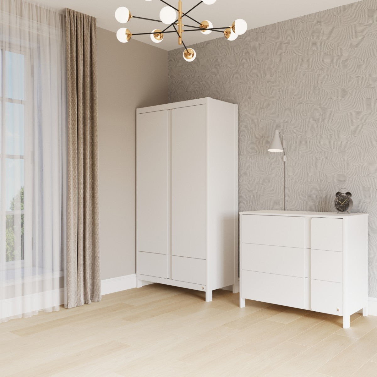 FunnaX Alba kledingkast – Wit – aanvullend productbeeld